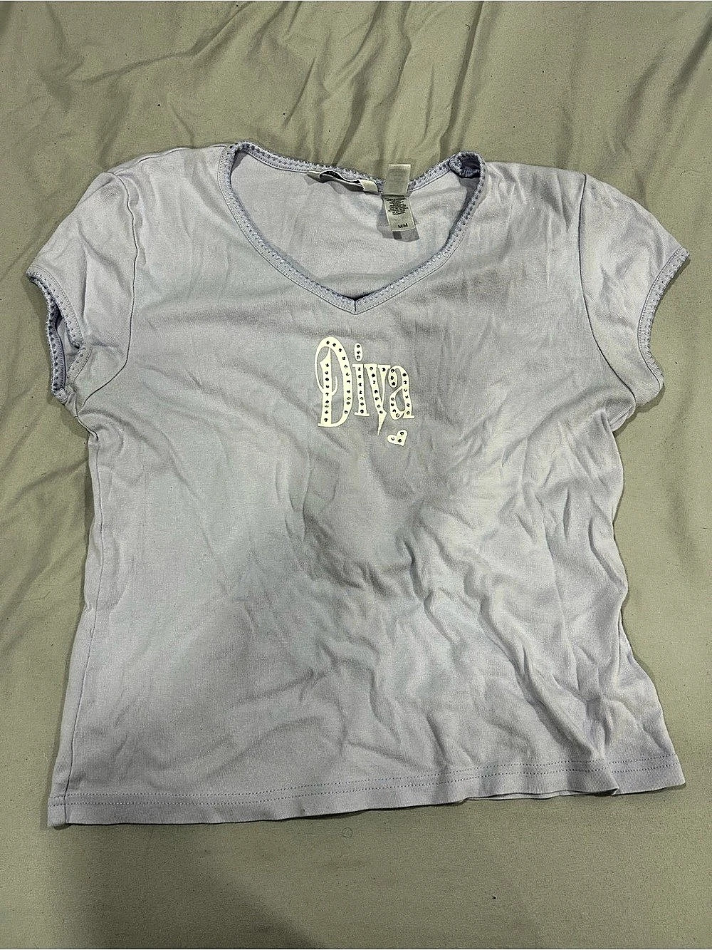 delicates Short Sleeve Tee Size Medium Lilac